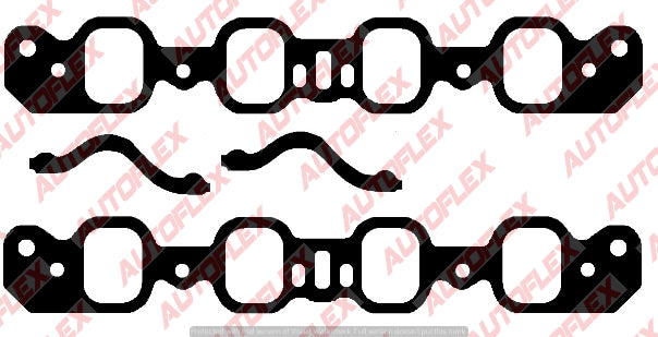 Inlet Manifold Gasket - Ford 302, 351 ci (Cleveland 4V Large Port)