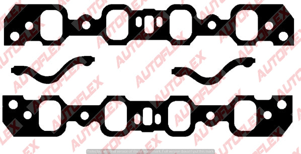 Inlet Manifold Gasket - Ford 302, 351 ci (Cleveland 2V Small Port)