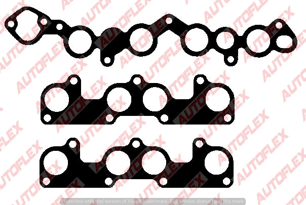 Manifold Gasket Set (Inlet & Exhaust) - Ford / Mazda E3, E5 Engine