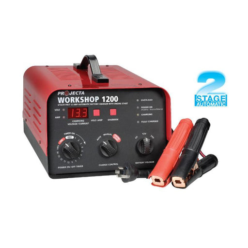Projecta Automatic & Manual 6/12/24V 12A 2 Stage Battery Charger - HDBC20 - A1 Autoparts Niddrie
