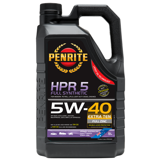 Penrite HPR5 5W40 Engine Oil - 10 Litre