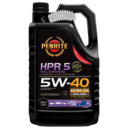 Penrite HPR5 5W40 Engine Oil - 10 Litre