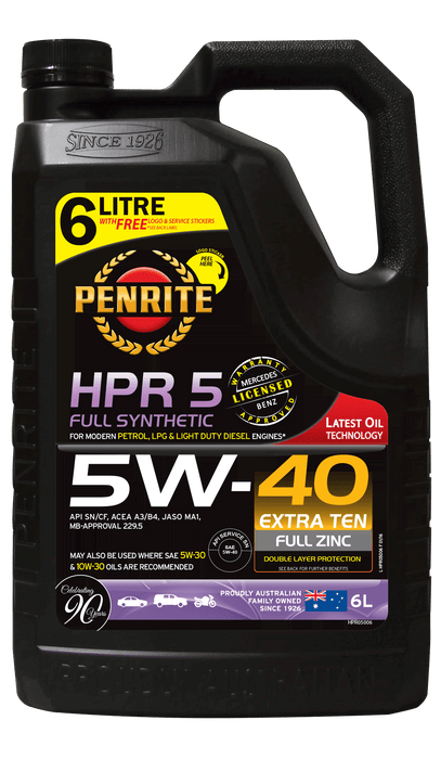 Penrite HPR5 5W40 Engine Oil - 6 Litre