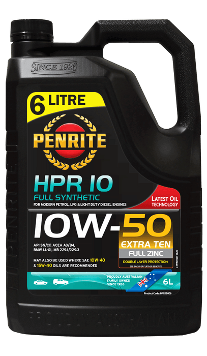Penrite HPR10 10W50 Engine Oil - 6 Litre