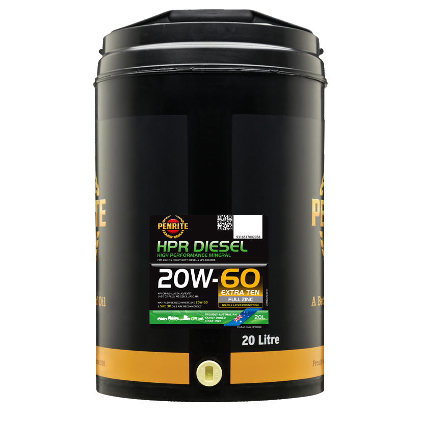 Penrite HPR Diesel 20W60 Engine Oil - 20 Litre — A1 Autoparts Niddrie