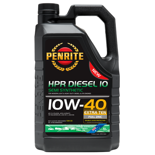 Penrite HPR Diesel 10 - 5Ltr - A1 Autoparts Niddrie
