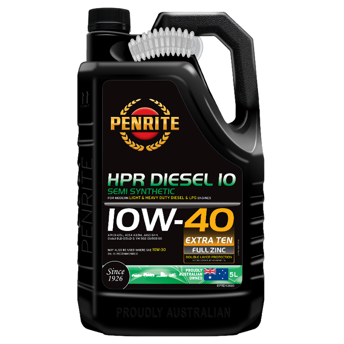 Penrite HPR Diesel 10 10W40 Engine Oil - 5 Litre