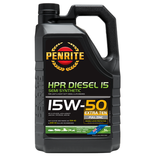 Penrite HPR Diesel 15 - 5Ltr - A1 Autoparts Niddrie
