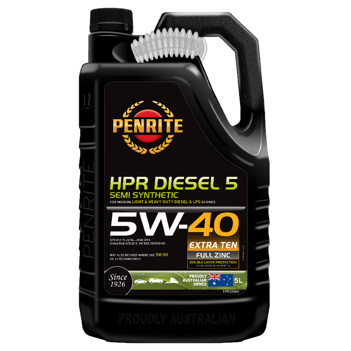 Penrite HPR Diesel 5 5W40 Engine Oil - 5 Litre