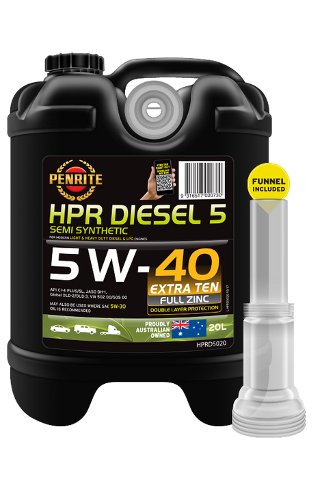 Penrite HPR Diesel 5 5W40 Engine Oil - 20 Litre