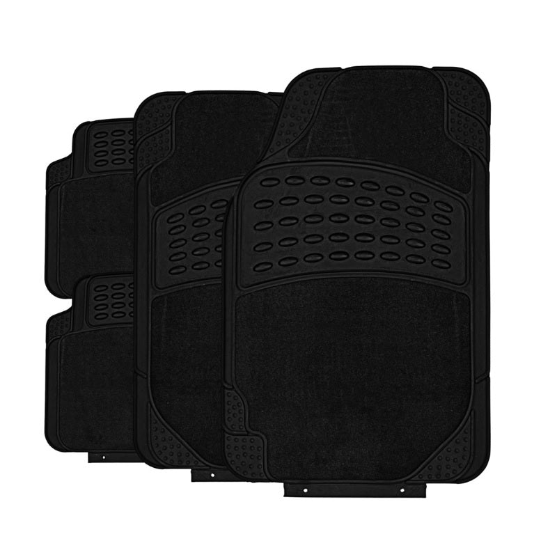 Impact Car Floor Mats (Flinders Black) Set of 4 - IM3021BK4
