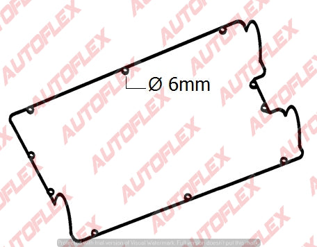 Rocker / Valve Cover Gasket - Mitsubishi 4G61, 4G63 DOHC, Hyundai G4CN, G4CP, G4CR