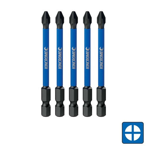 Phillips #2 Impact Bit 75mm 5 Piece - A1 Autoparts Niddrie