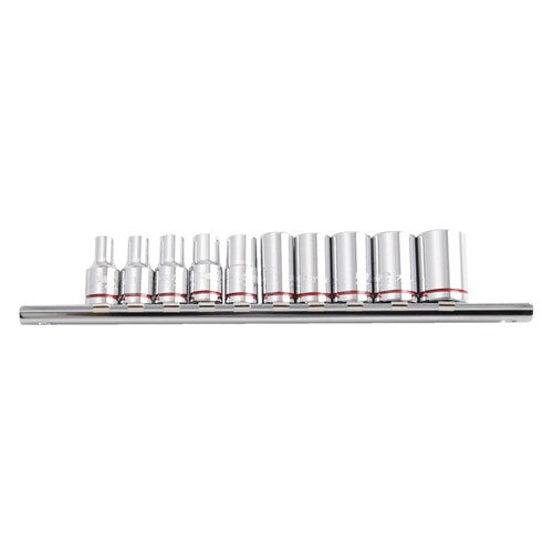 Socket Rail 10 Piece 1/4" Drive Imperial (Mirror Polish) - Imperial - A1 Autoparts Niddrie