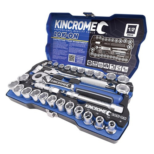 LOK-ON™ Socket Set 29 Piece 1/2" Drive - Metric & Imperial - A1 Autoparts Niddrie