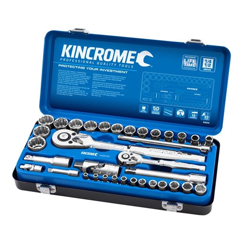 Socket Set 35 Piece 1/4 & 1/2" Drive - Metric - A1 Autoparts Niddrie