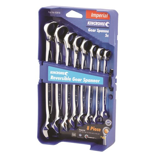 Combination Gear Spanner Set 8 Piece (Imperial) - A1 Autoparts Niddrie