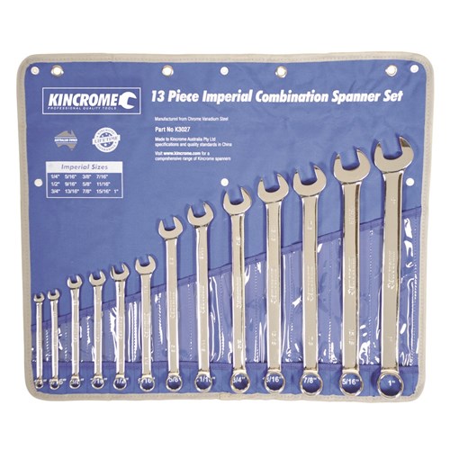 Combination Spanner Set 13 Piece (Imperial) - A1 Autoparts Niddrie