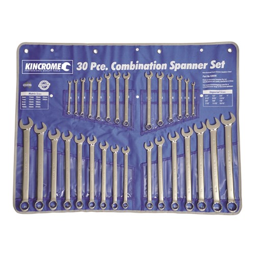 Combination Spanner Set 30 Piece (Metric & Imperial) - A1 Autoparts Niddrie