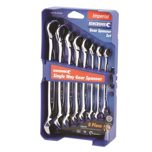Combination Gear Spanner Set 8 Piece (Imperial) - A1 Autoparts Niddrie