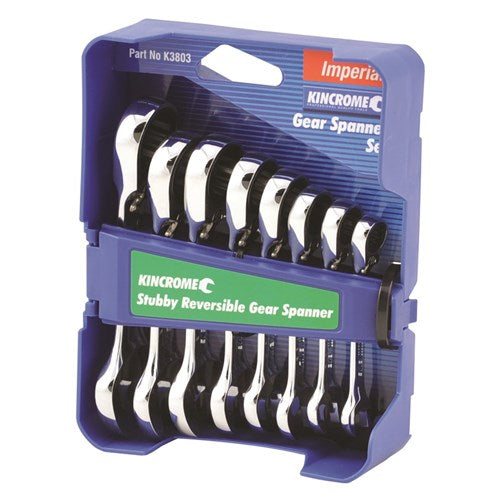 Combination Stubby Gear Spanner Set 8 Piece (Imperial) - A1 Autoparts Niddrie