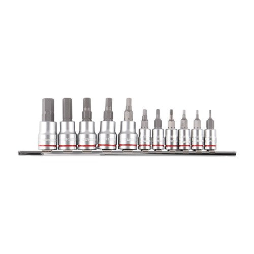 Hex Socket Set 11 Piece 1/4 & 3/8" Drive (Imperial) - A1 Autoparts Niddrie