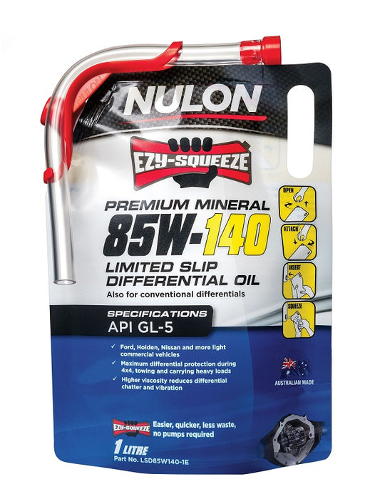 Nulon Premium Mineral 85W-140 Gearbox & Differential Oil - 1 Litre
