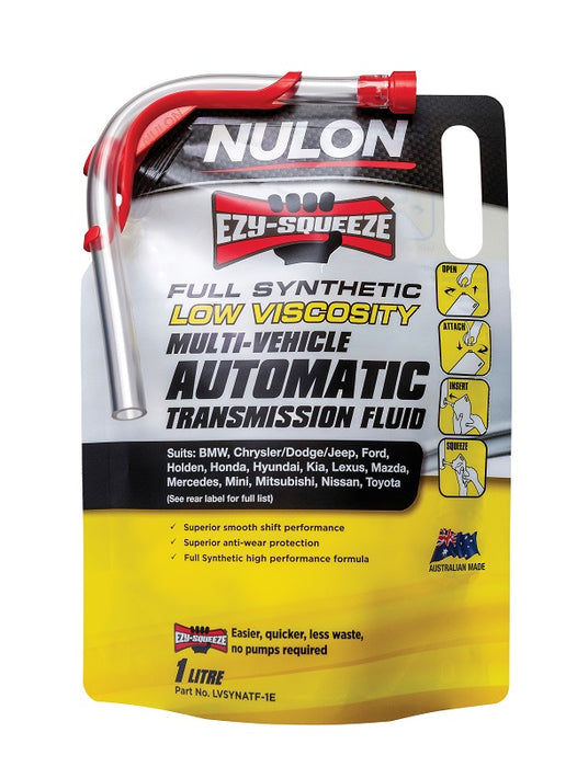 Nulon Full Synthetic Multi-Vehicle Automatic Transmission Fluid Low Viscosity - 1 Litre