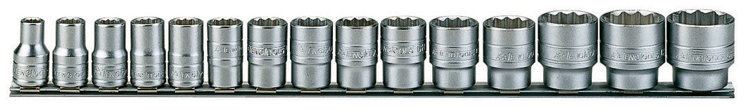 Teng Tools 15 Piece 1/2" Drive Socket Set - M1215MM