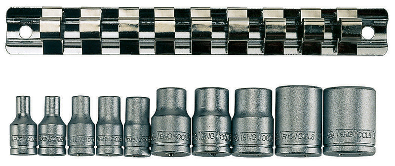 Teng Tools 10 Piece 1/4" & 3/8" Drive TX-E Socket Set - M3814