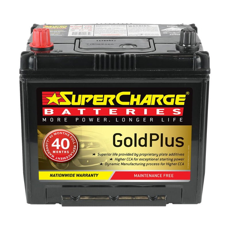 Supercharge Gold Plus Battery - MF75D23R - A1 Autoparts Niddrie