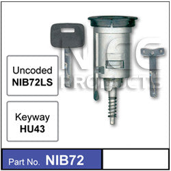 Nice Products Ignition Barrel - NIB72 - A1 Autoparts Niddrie
