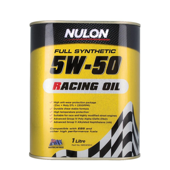 Nulon Full Synthetic 5W-50 Racing Oil - 1 Litre