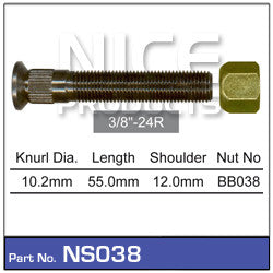 Nice Products Wheel Stud & Nut - NS038 - A1 Autoparts Niddrie
 - 1