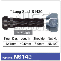 Nice Products Wheel Stud & Nut - NS142 - A1 Autoparts Niddrie
 - 1