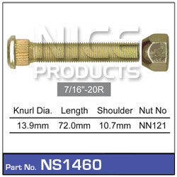 Nice Products Wheel Stud & Nut - NS1460 - A1 Autoparts Niddrie
 - 1