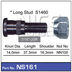 Nice Products Wheel Stud & Nut - NS161 - A1 Autoparts Niddrie
 - 2