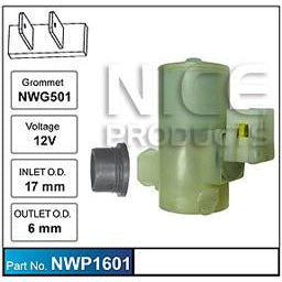 Nice Products Windscreen Washer Pump - NWP1601 - A1 Autoparts Niddrie
 - 1