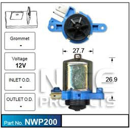 Nice Products Windscreen Washer Pump - NWP200 - A1 Autoparts Niddrie
 - 1
