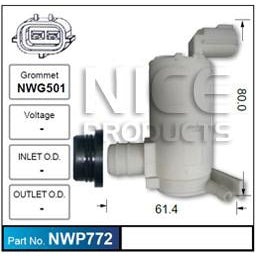 Nice Products Windscreen Washer Pump - NWP772-NWP772-Nice-A1 Autoparts Niddrie