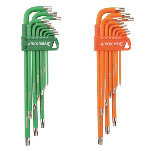 TORX® & Tamperproof TORX® Hex Key Set Long 18 Piece - A1 Autoparts Niddrie