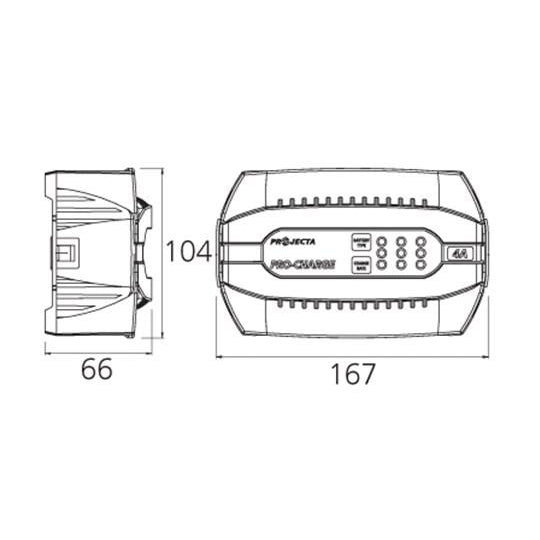 Projecta Pro-Charge Automatic 12V 4A 6 Stage Battery Charger - PC400 - A1 Autoparts Niddrie
 - 2