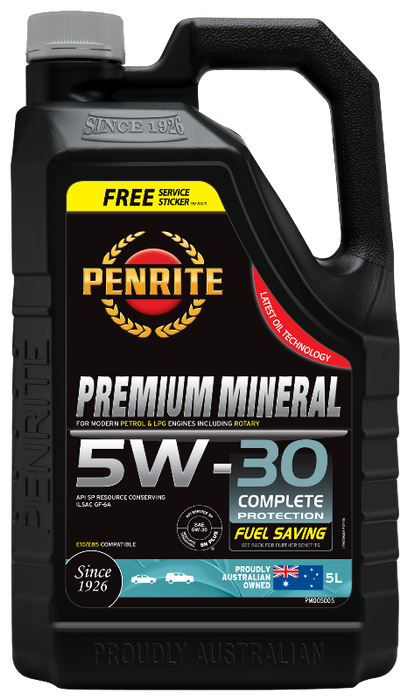 Penrite Premium Mineral 5W30 Engine Oil - 5 Litre