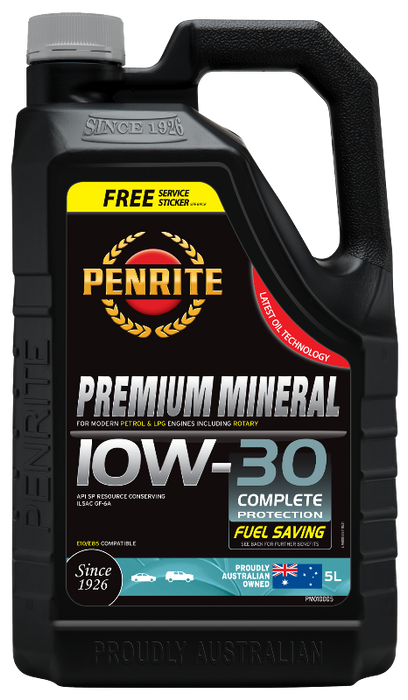 Penrite Premium Mineral 10W30 Engine Oil - 5 Litre