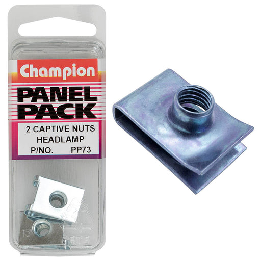 Champion Headlamp Captive Nut - PP73 - A1 Autoparts Niddrie