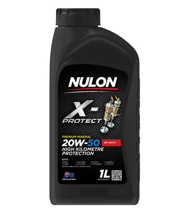 Nulon X-Protect 20W50 High Kilometre Protection Engine Oil - 1 Litre