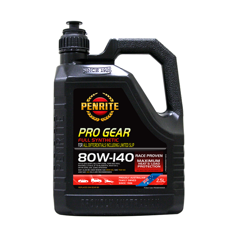 Penrite Pro Gear Oil 80W140 - 2.5Ltr - A1 Autoparts Niddrie
