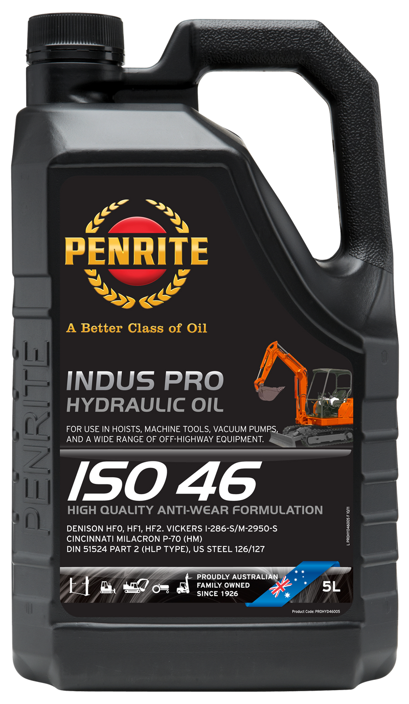 Penrite Indus Pro Hydraulic Oil ISO 46 - 5 Litre