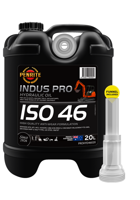 Penrite Indus Pro Hydraulic Oil ISO 46 - 20 Litre