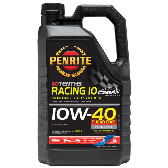 Penrite Racing 10W40 - 5Ltr - A1 Autoparts Niddrie
